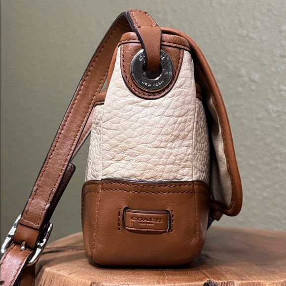 RARE COLOR COACH HADLEY LUXE GRAIN LEATHER FIELD BAG - Picture 4 of 13